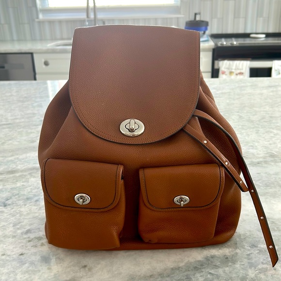 Coach leather backpack - Picture 1 of 6